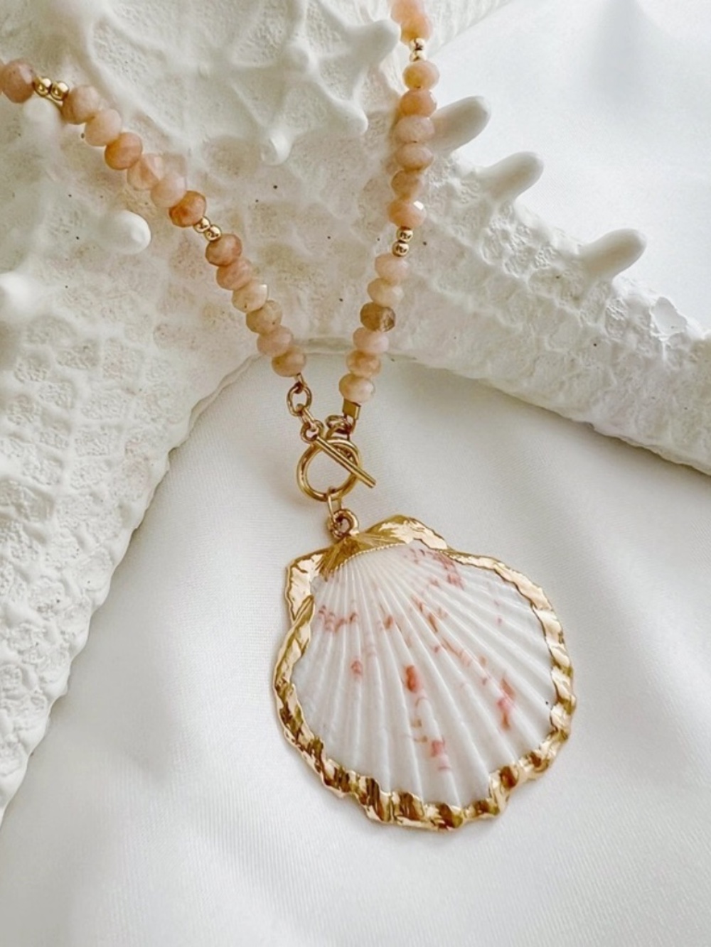 Handmade 14k Gold-Filled Shell Necklace - Picture 2 of 5